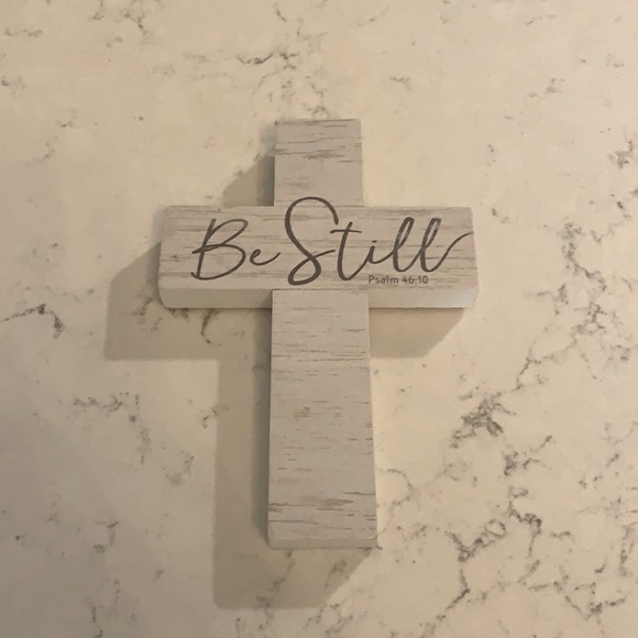 Other - “Be Still” Bible Verse Cross Wooden Decoration